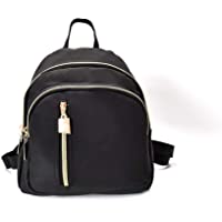 - Kokymaker Mochila pequeña con Mochila para niñas de la Escuela- de Color Negro con Cremallera Bolso clásico de Moda